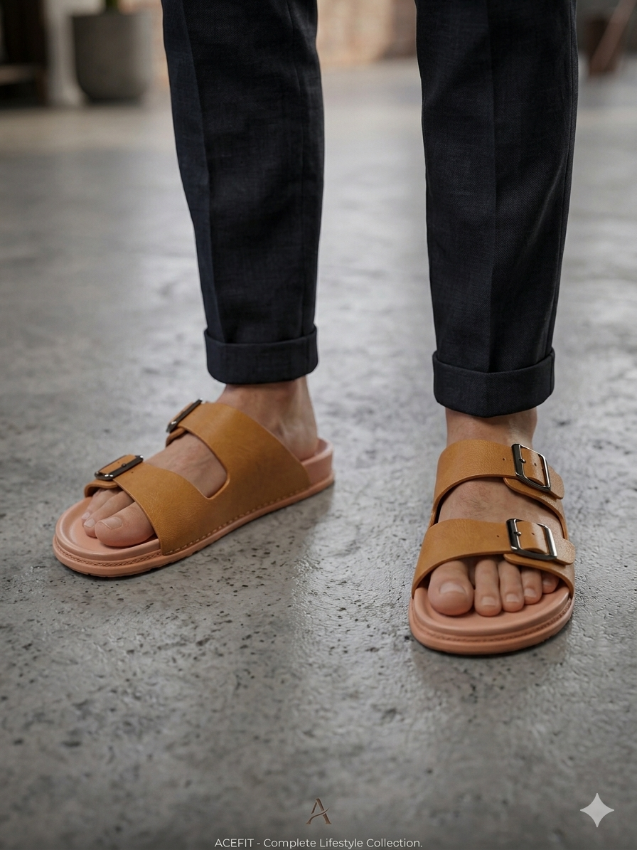 Double Strap Slippers